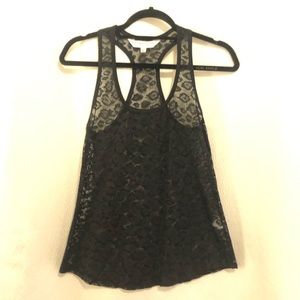NWOT Trina Turk Leopard/animal print sheer tank